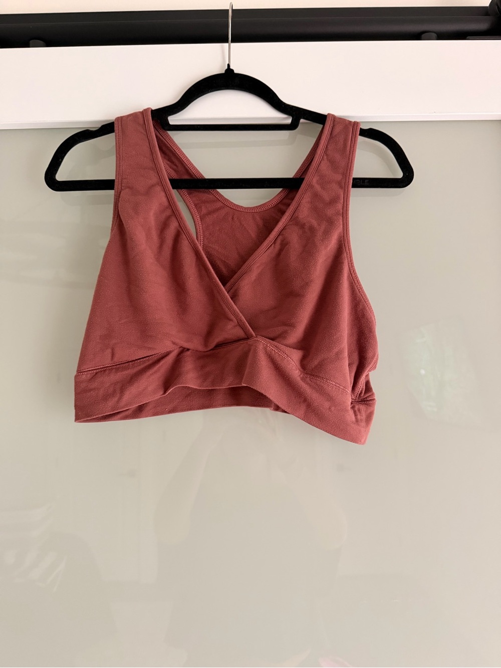 Cozy, soft and comfort Women's Cross-Front Seamless nursing bra - Rusty